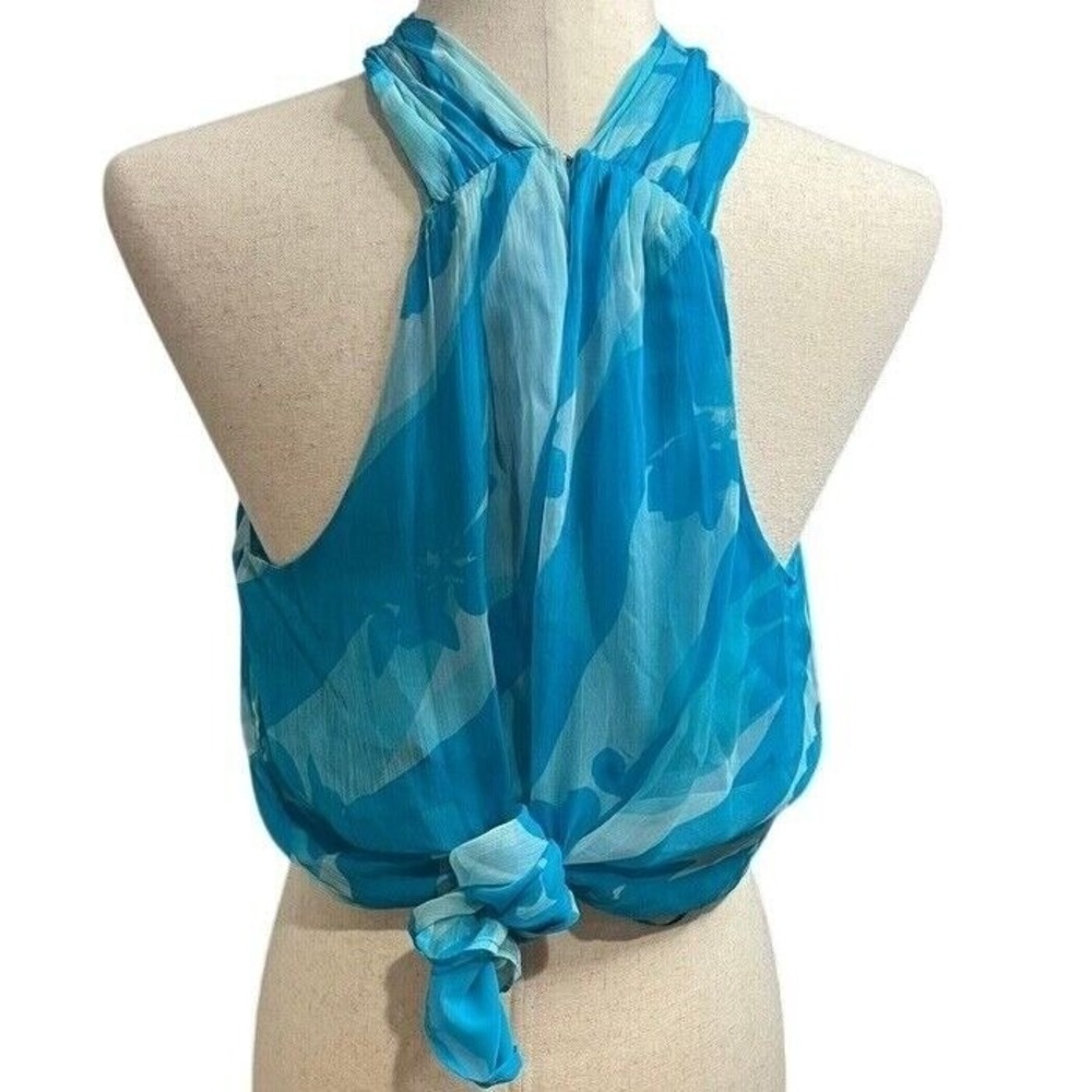 NWT Printed Ramy Brook Halter Tank Top Size Medium‎ $295 - Picture 2 of 8